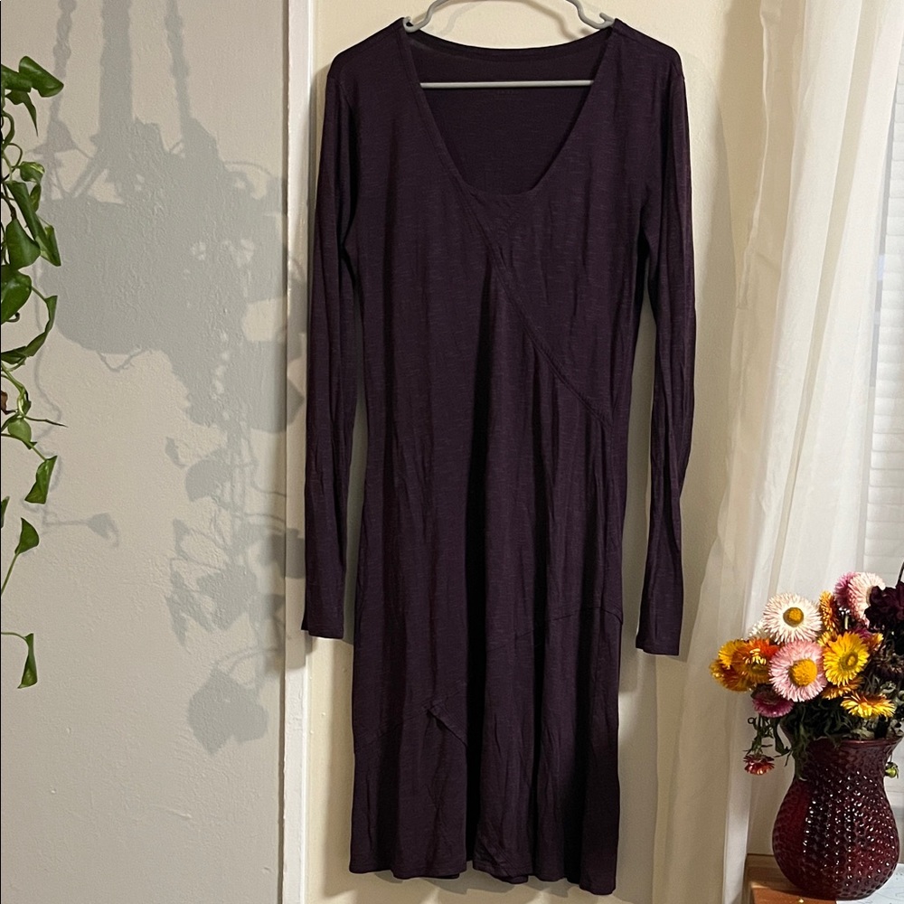 Horny Toad Deep Purple Long Sleeve Dress